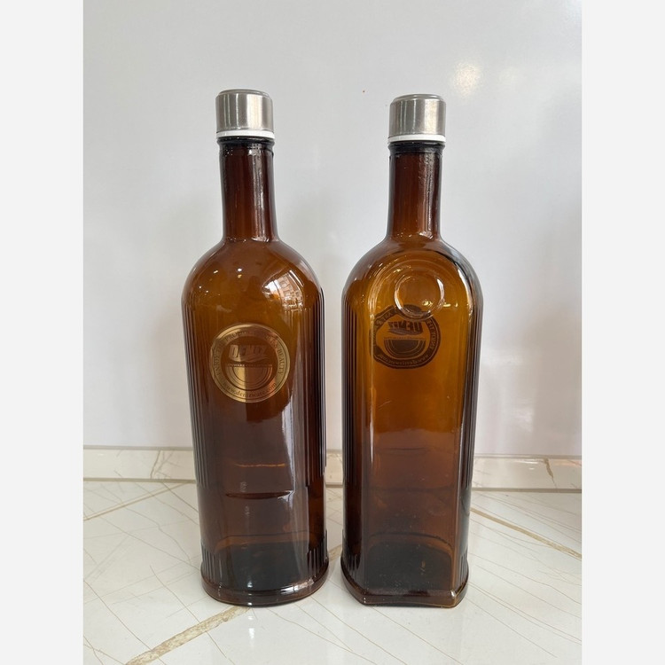 بطری شیشه ای قهوه ای