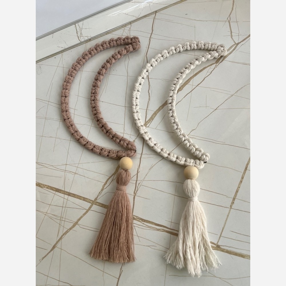 دیوار کوب مکرومه ماه