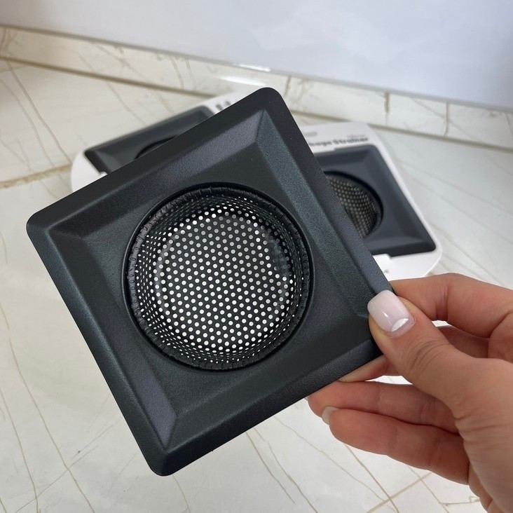 صافی سینک مربع استیل و مشکی