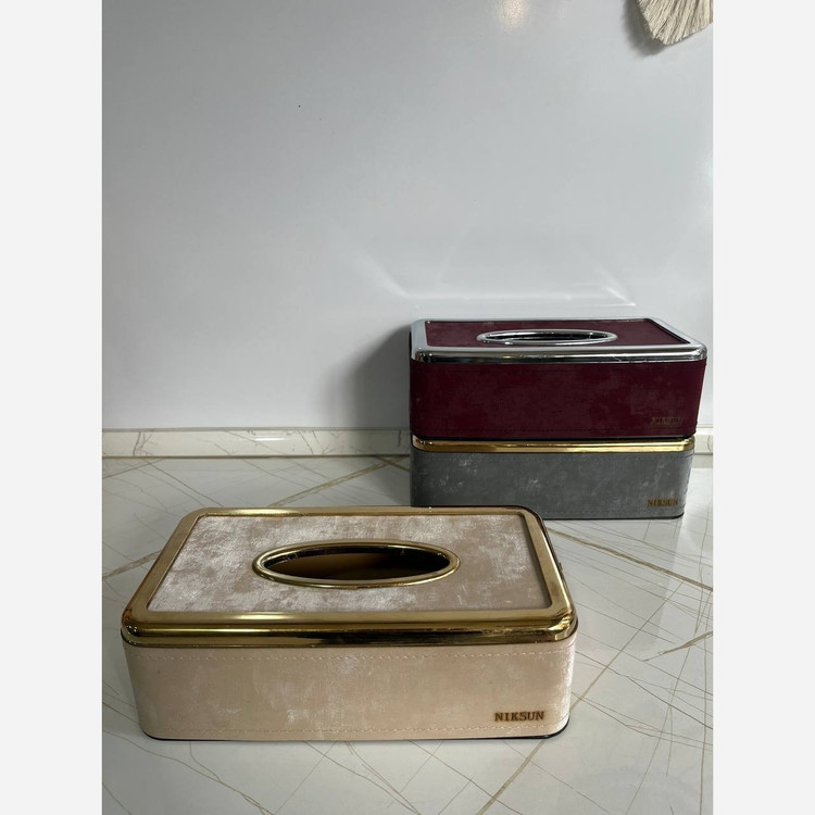 جا دستمال کاغذی مخمل