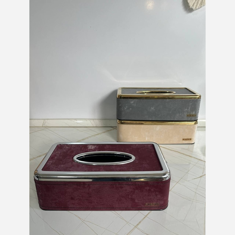 جا دستمال کاغذی مخمل