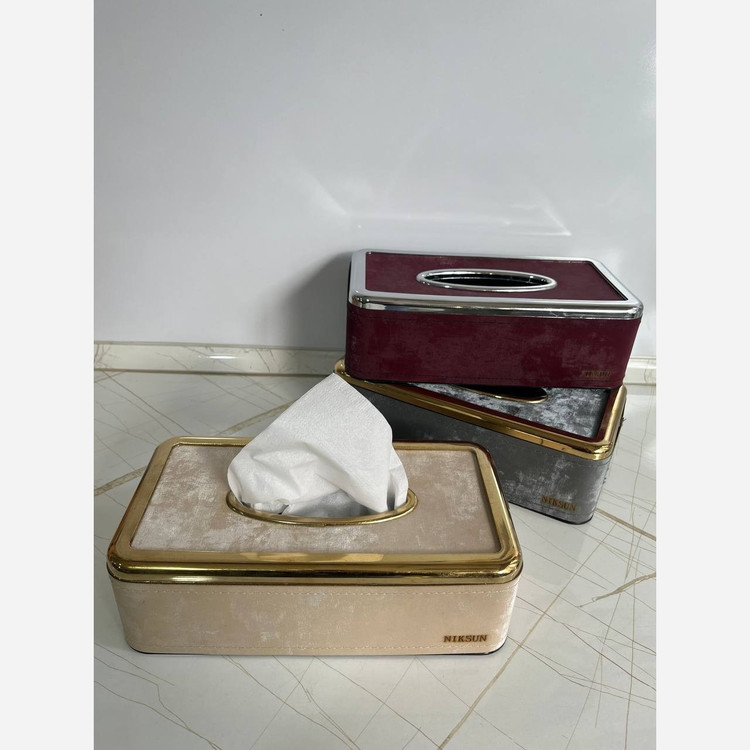 جا دستمال کاغذی مخمل