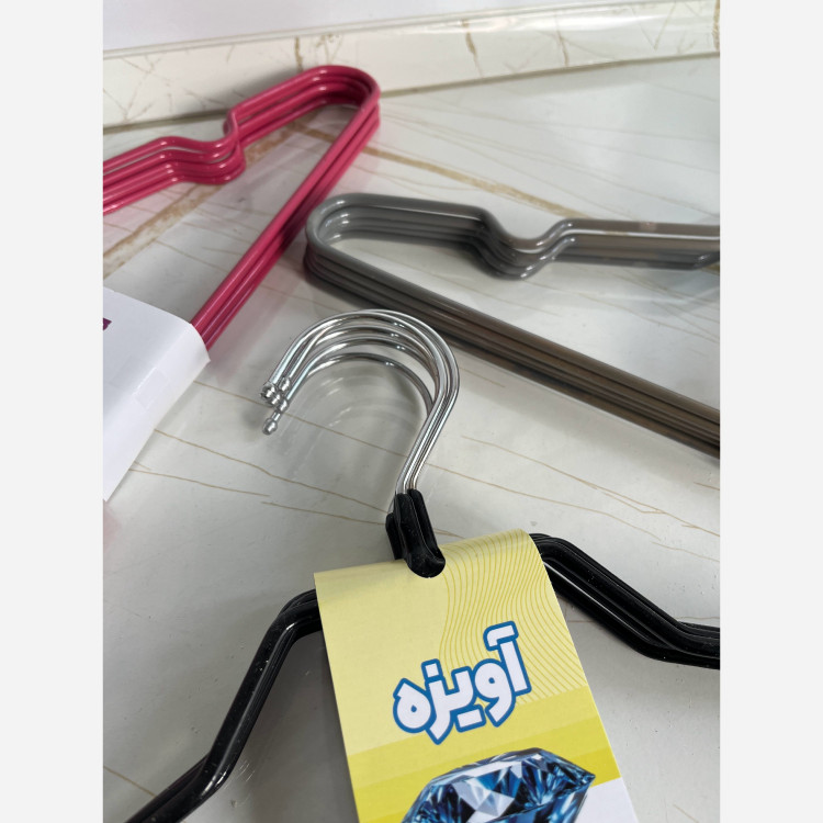 چوب لباسی فلزی روکش دار