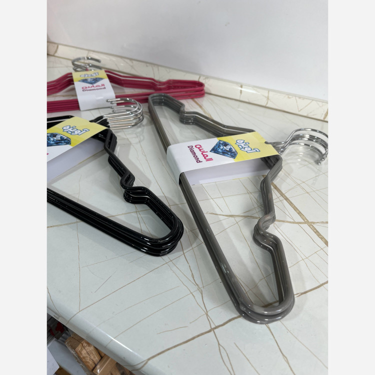 چوب لباسی فلزی روکش دار