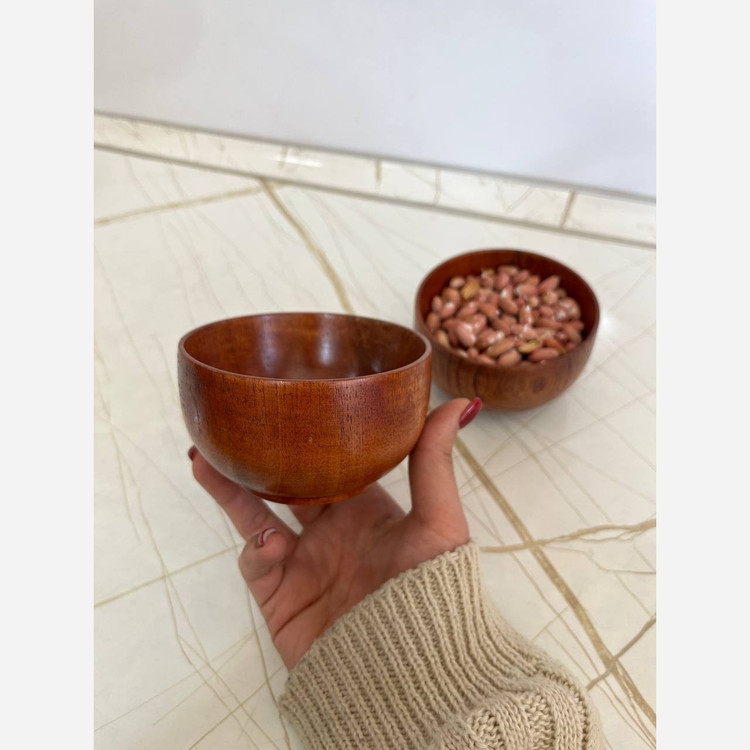 کاسه چوبی قطر 10 و قطر 13