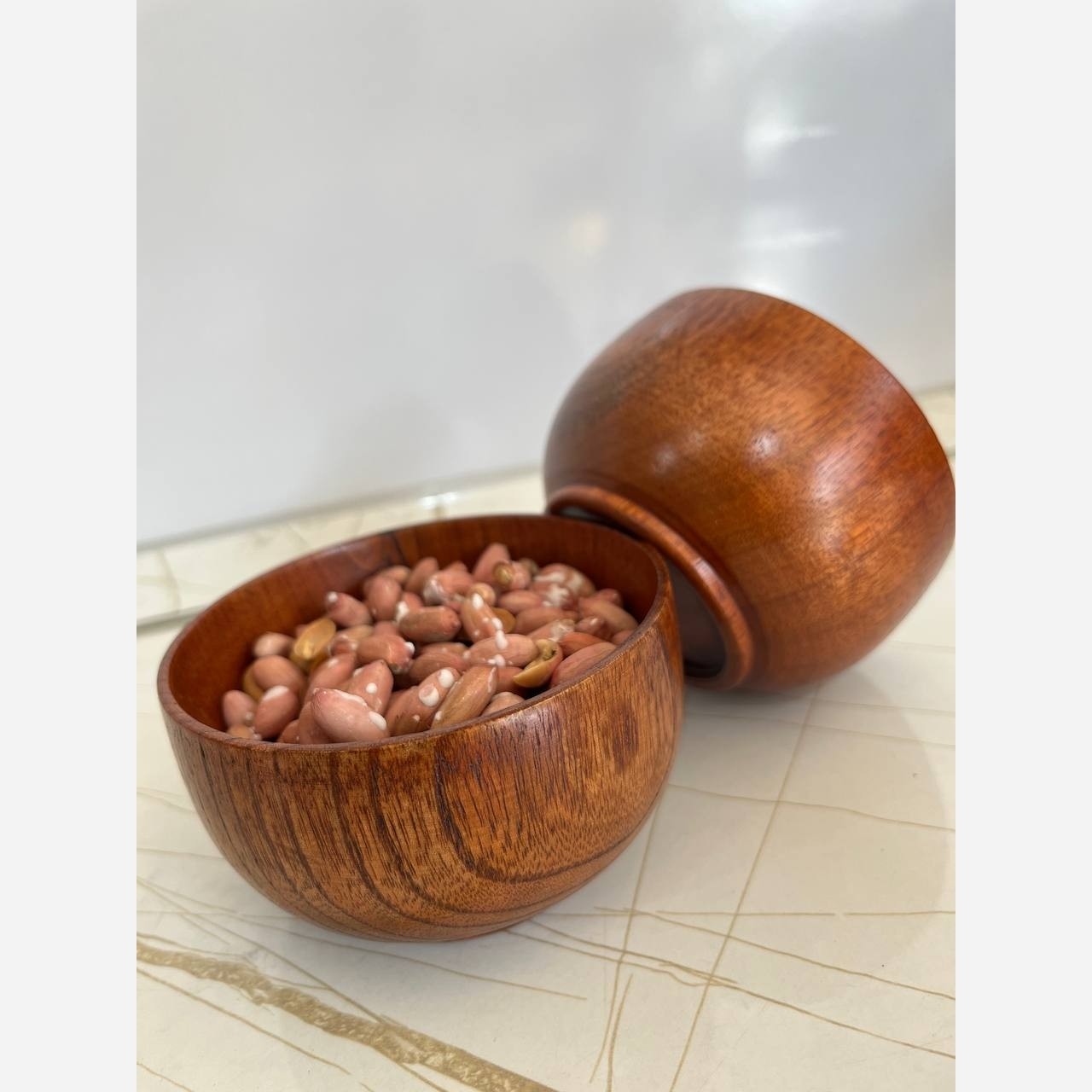 کاسه چوبی قطر 10 و قطر 13