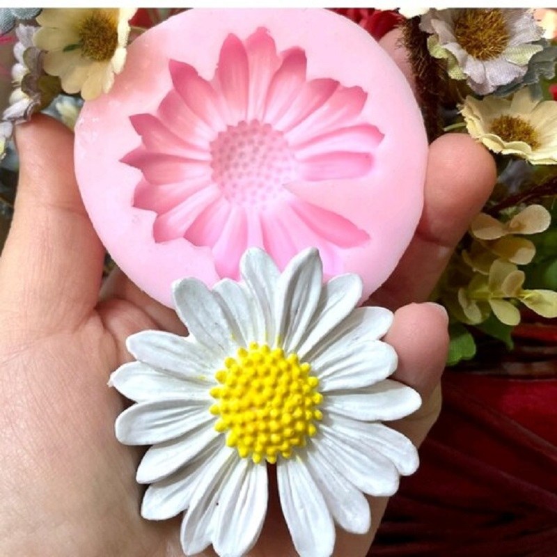 قالب شمع مدل گل مارگاریت(بابونه) 7cm وارداتی
