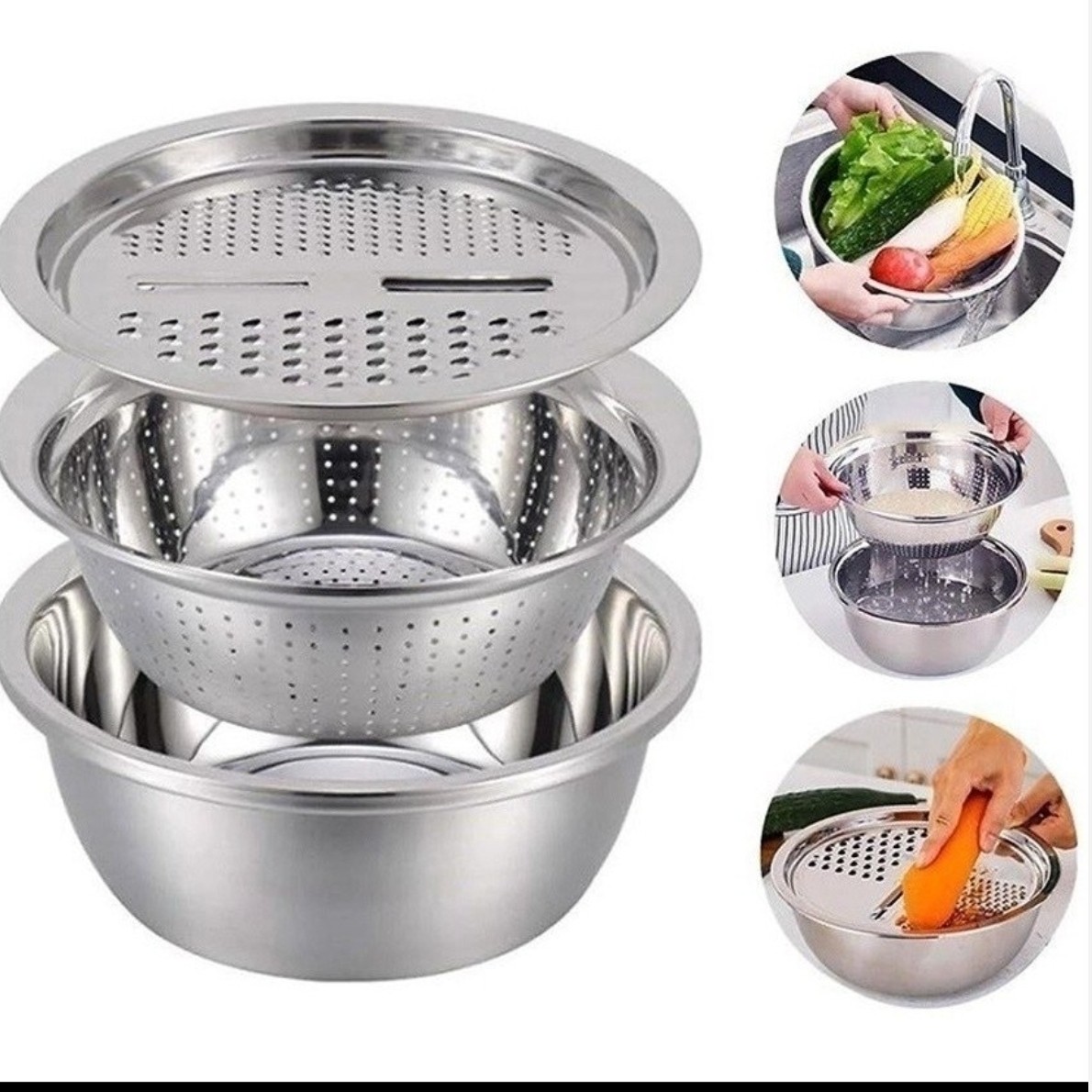 آبکش لگن رنده دار