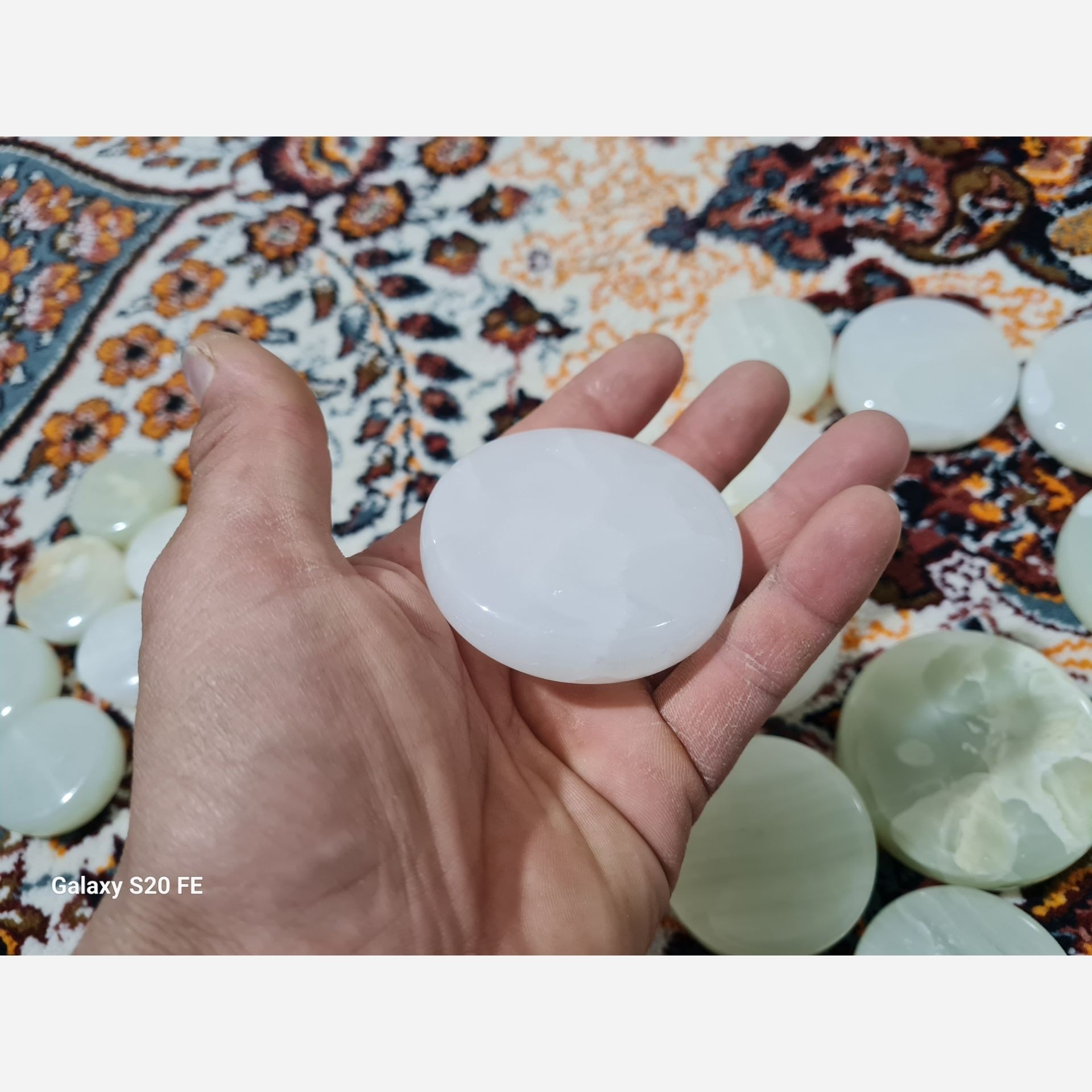 مهر نماز سنگی مرمر (دو طرف ساب)