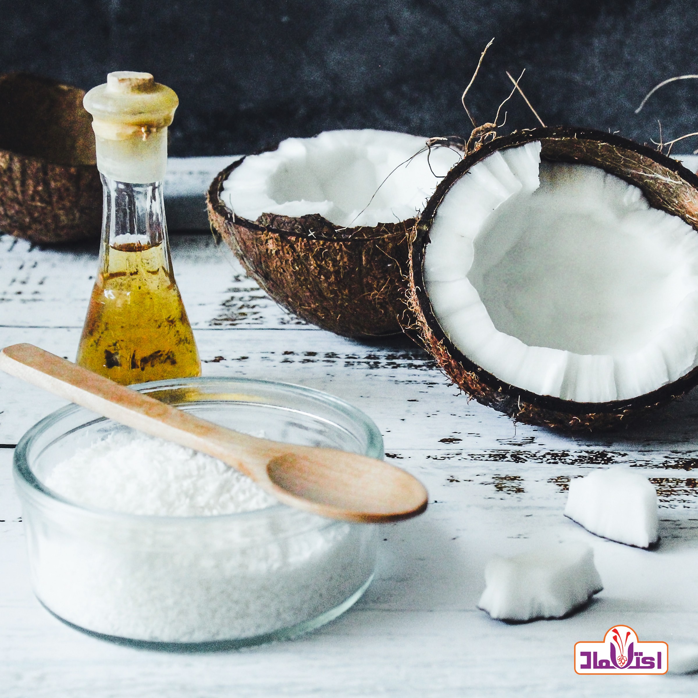 پودر نارگیل چرب 100 گرمی اعتماد