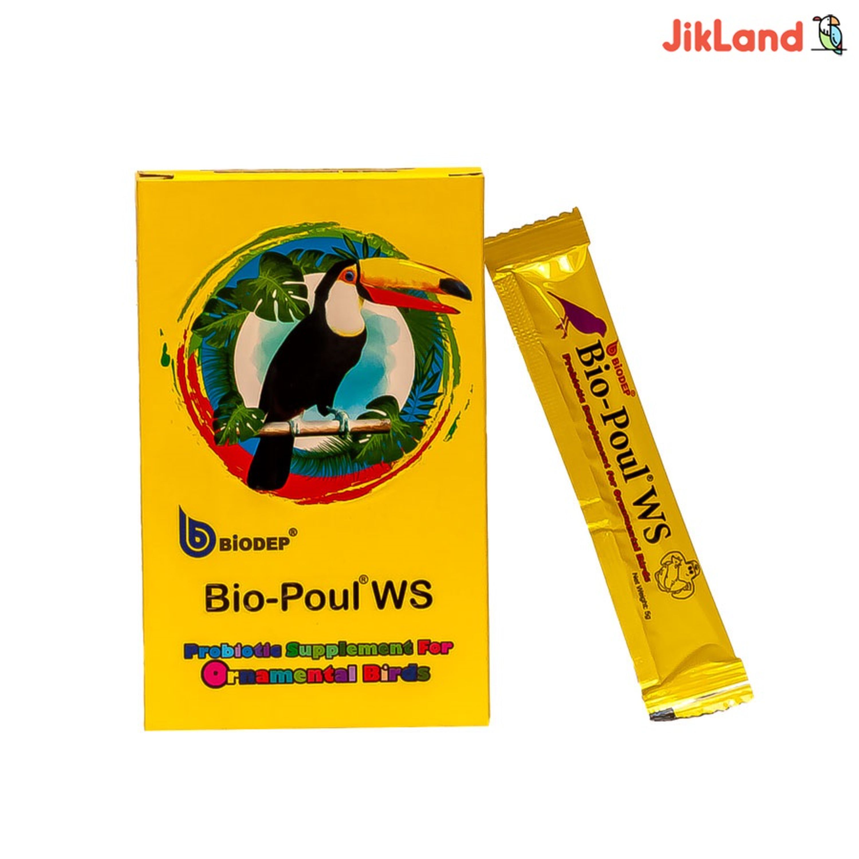 پروبیوتیک عروس هلندی، فنج، کاسکو، کوتوله، مرغ عشق، طوطی و همه پرندگان - برند بیوپل - یک ساشه 5 گرمی