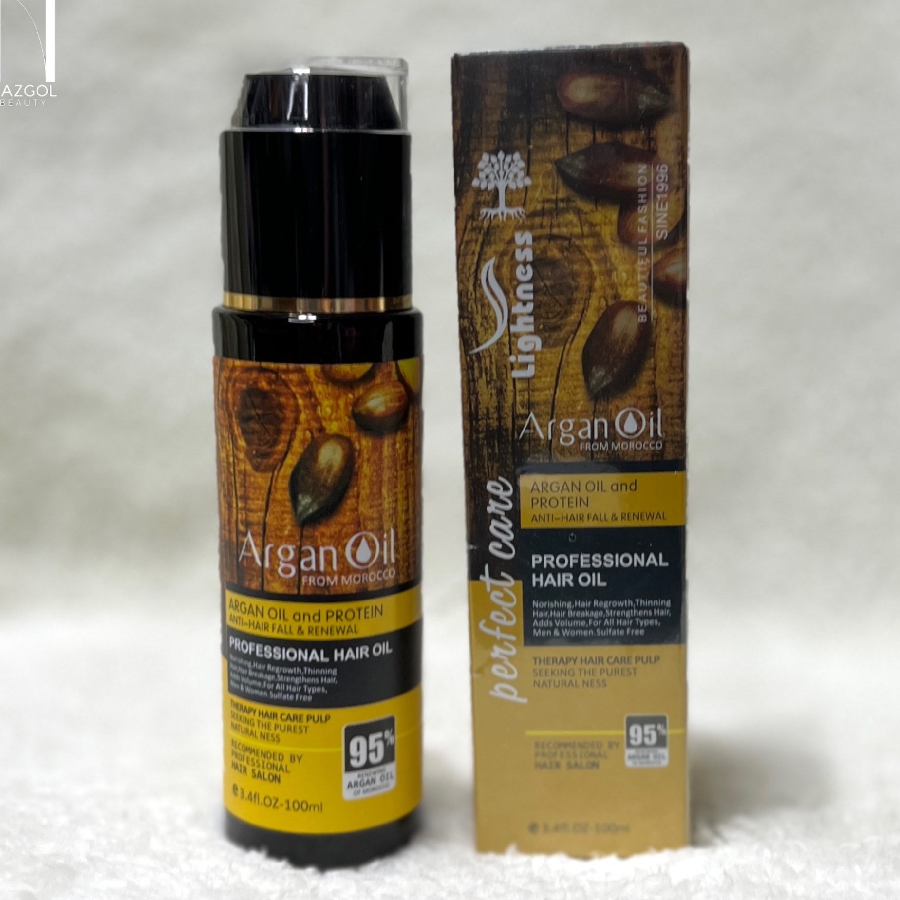 روغن آرگان بدون سولفات مو لایتنس مراکشی حجم 100 میل