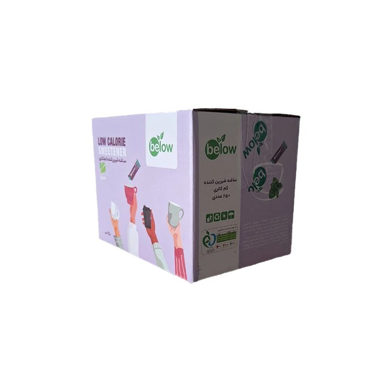 شیرین کننده استویا ساشه 250 عددی بیلو کم کالری مناسب افراد دیابتی و ورزشکار بدون شکر حاوی استویا