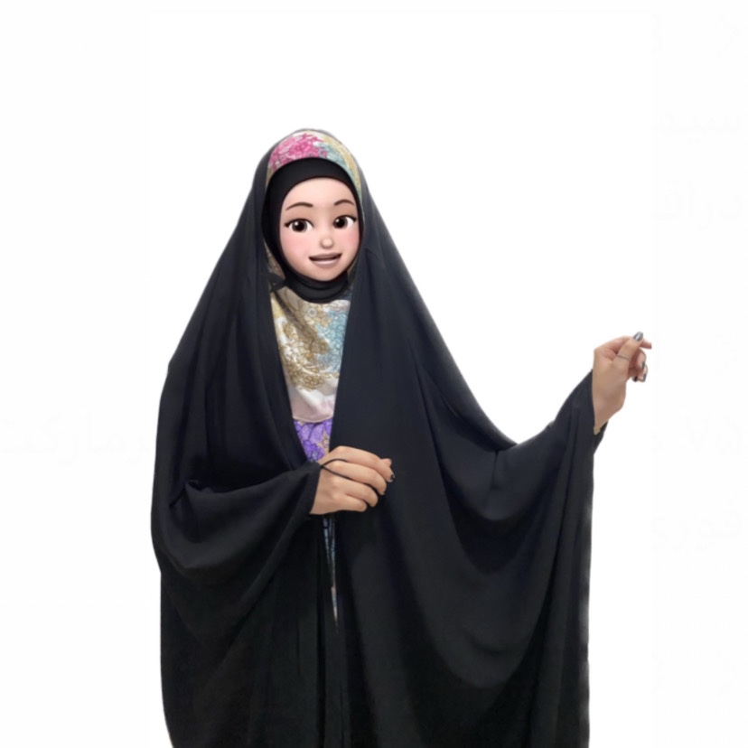 چادر عربی اصیل جده جنس کرپ