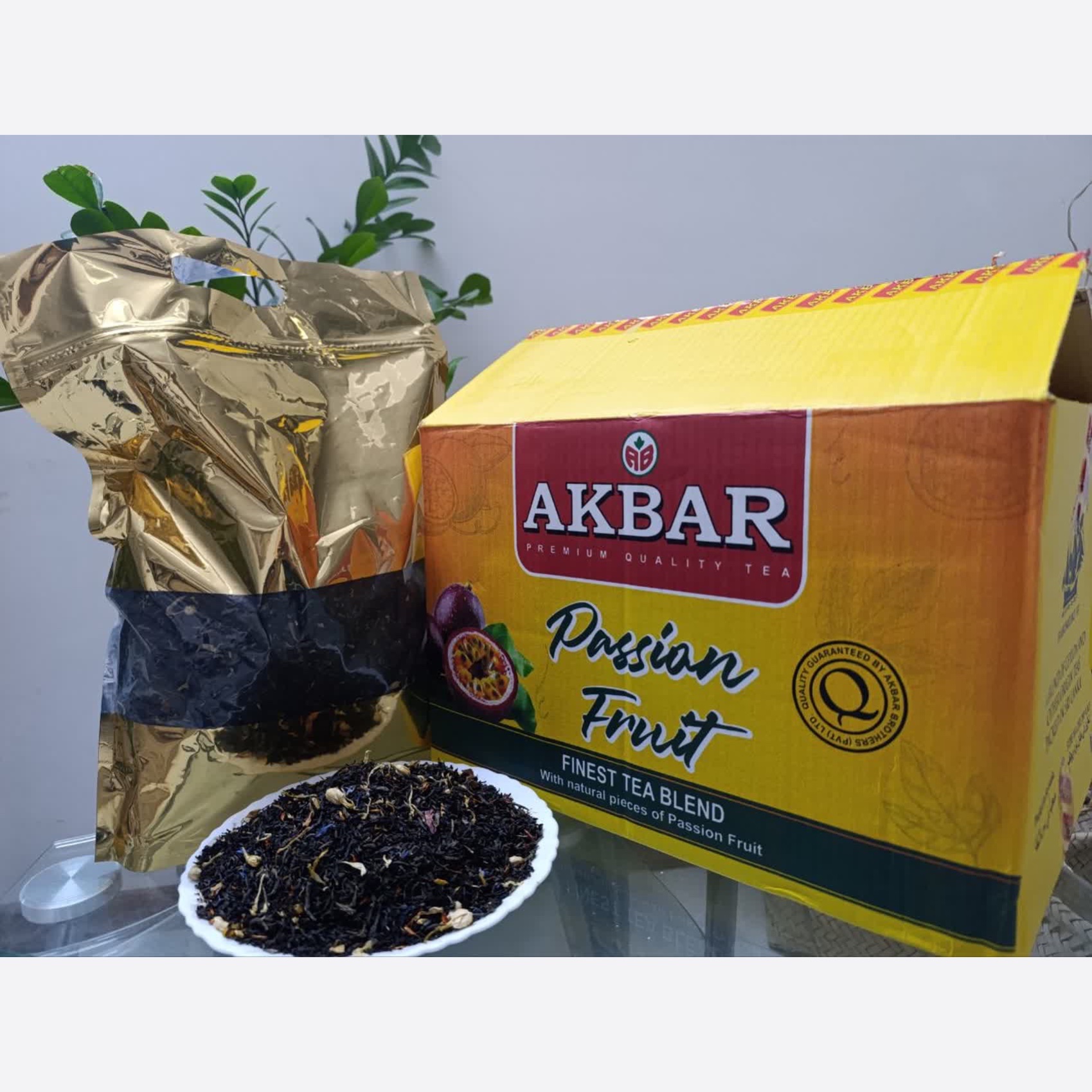 چای مراکشی اکبر اصل پشن فروت کارتن 5کیلویی اورجینال وارداتی پلمب