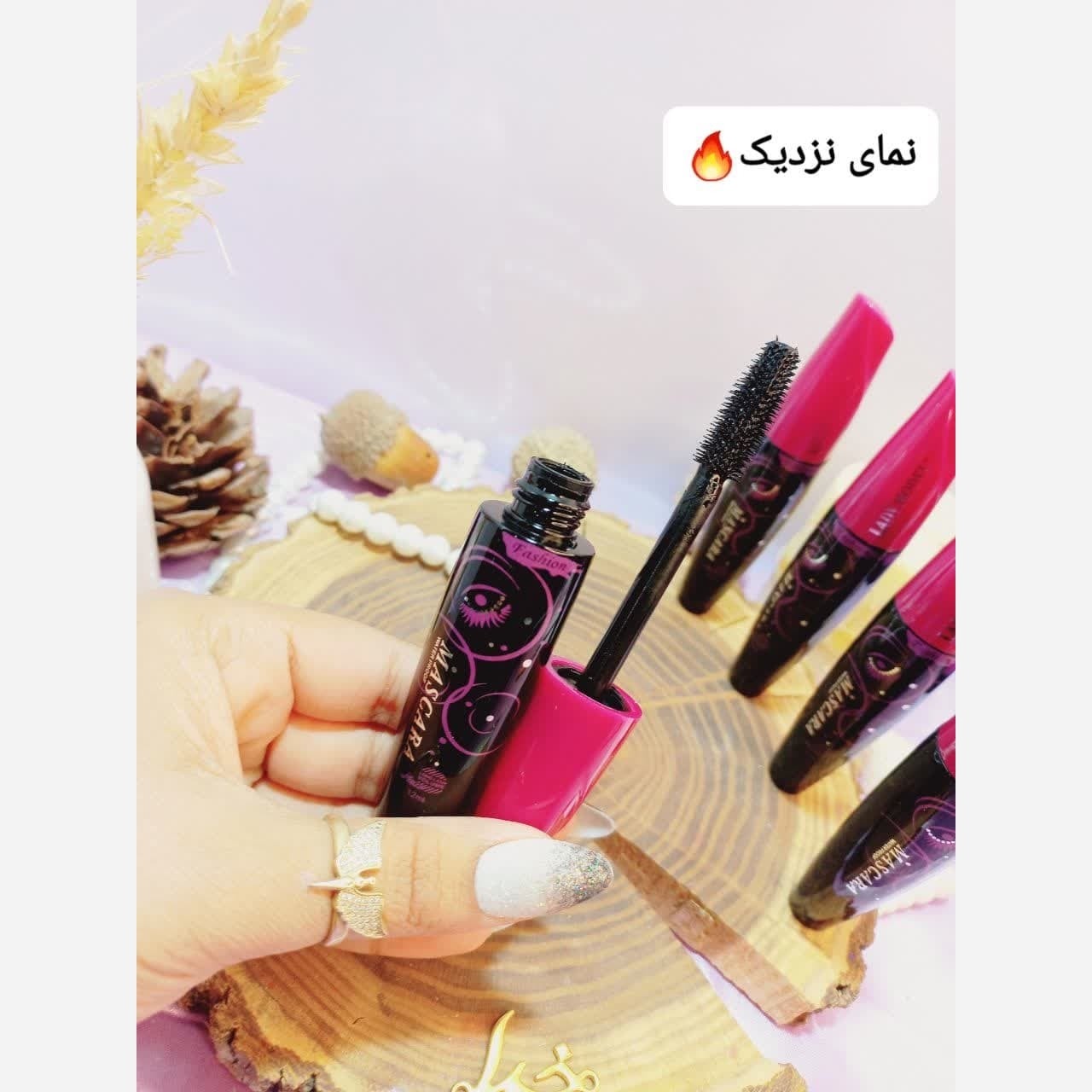 ریمل در بنفش کمس اصلی مواد کاملا تازه ماندگاری عالی کاملا مشکی