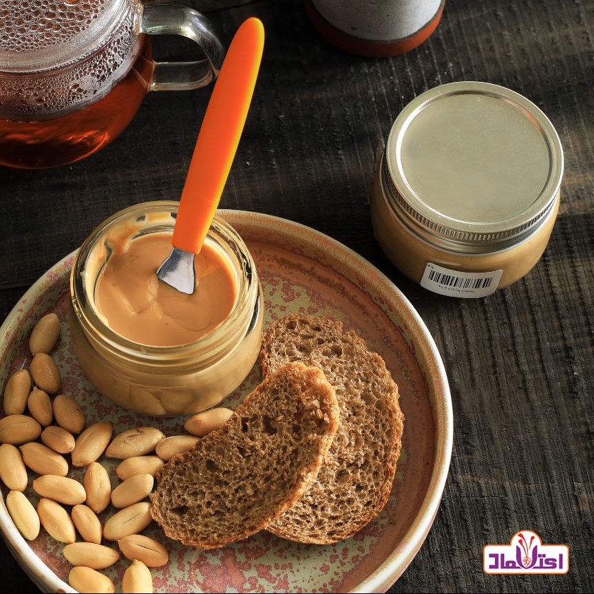 کره بادام زمینی خالص یک کیلویی تازه و بدون افزودنی (آغاز فروش ویژه)