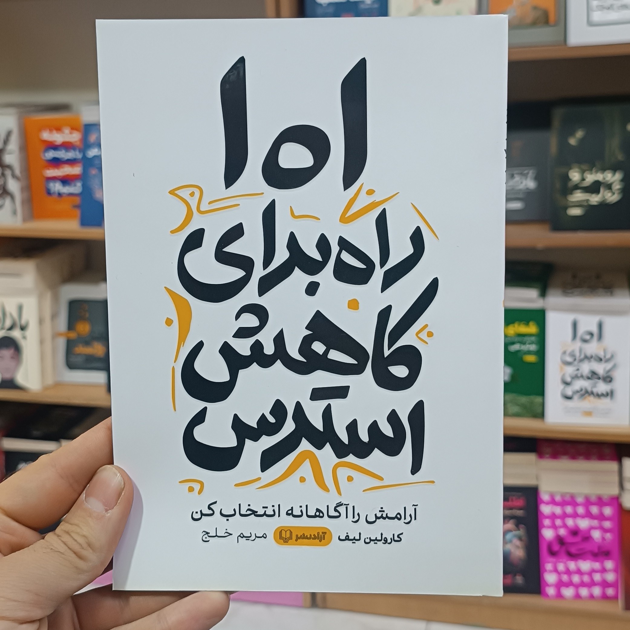 کتاب 101 راه برای کاهش استرس اثر کارولین لیف مترجم مریم خلج انتشارات آزادنشر