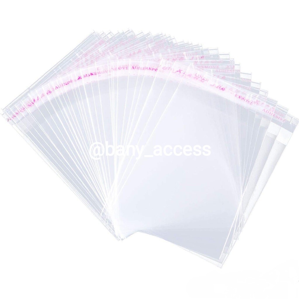 متریال سلفون لب چسبدار سایز 12x10 سانتیمتر بسته 5 عددی(خرازی)