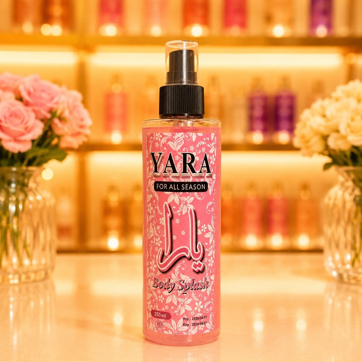 بادی اسپلش یارا شاین دار زنانه 250میل رندوم(قیمت مناسب عرضه مستقیم)