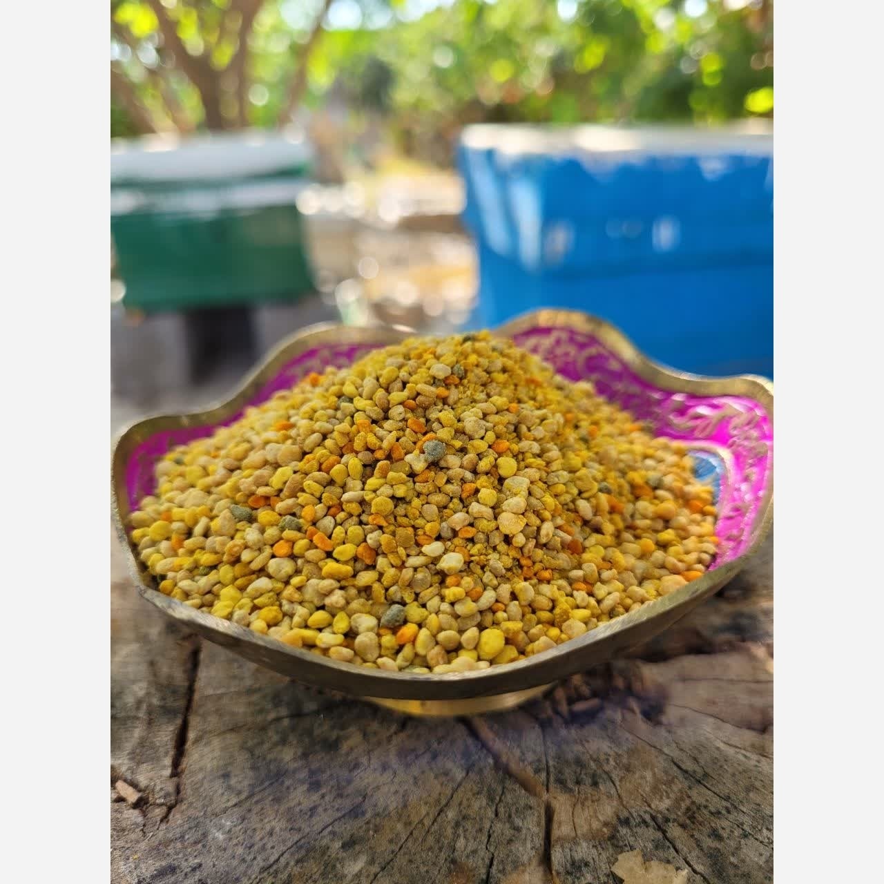 گرده گل ممتاز هفت رنگ  ارسال به وزن دلخواه(ارسال رایگان)