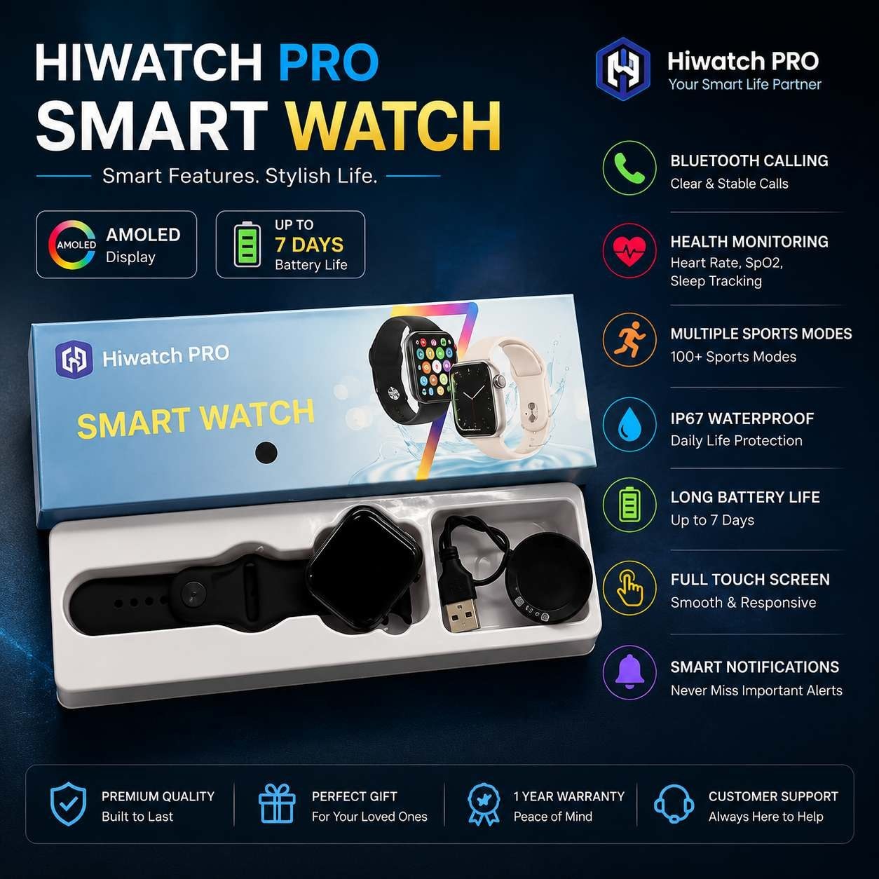 ساعت هوشمند T700s PRO فول صفحه با یفیت بالا