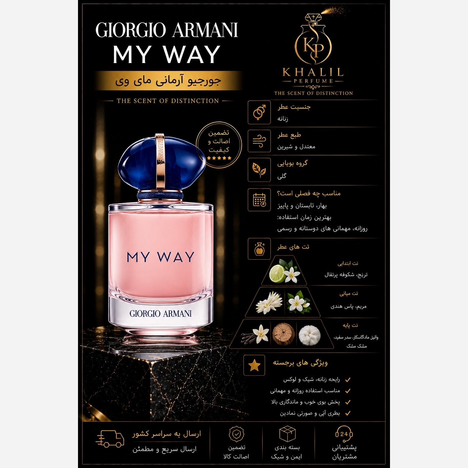 عطر جورجیو آرمانی مای وی (هر میل)