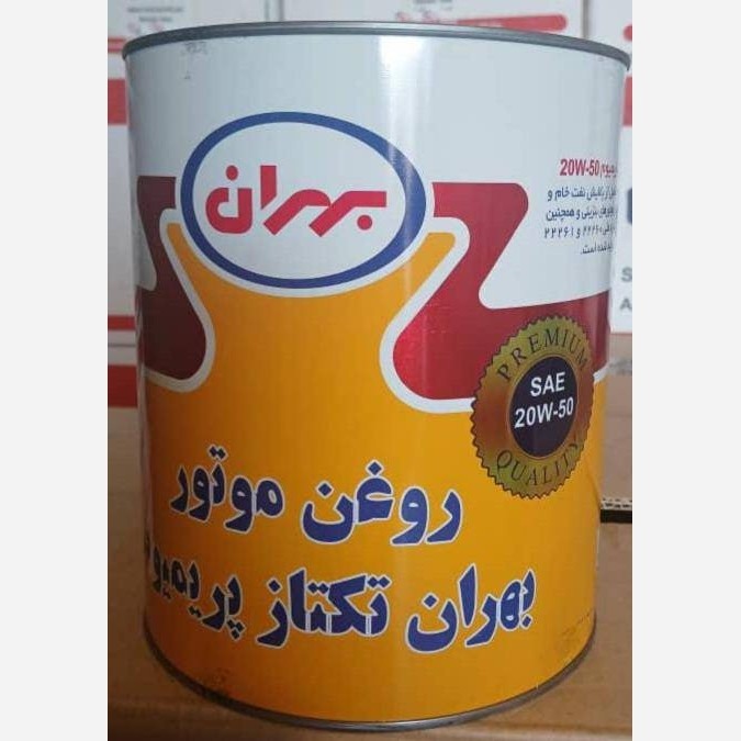 روغن موتور بهران تکتاز4لیتر ی 20W-50 فلزی پریمیوم (حجم روغن 3.875 لیتری)