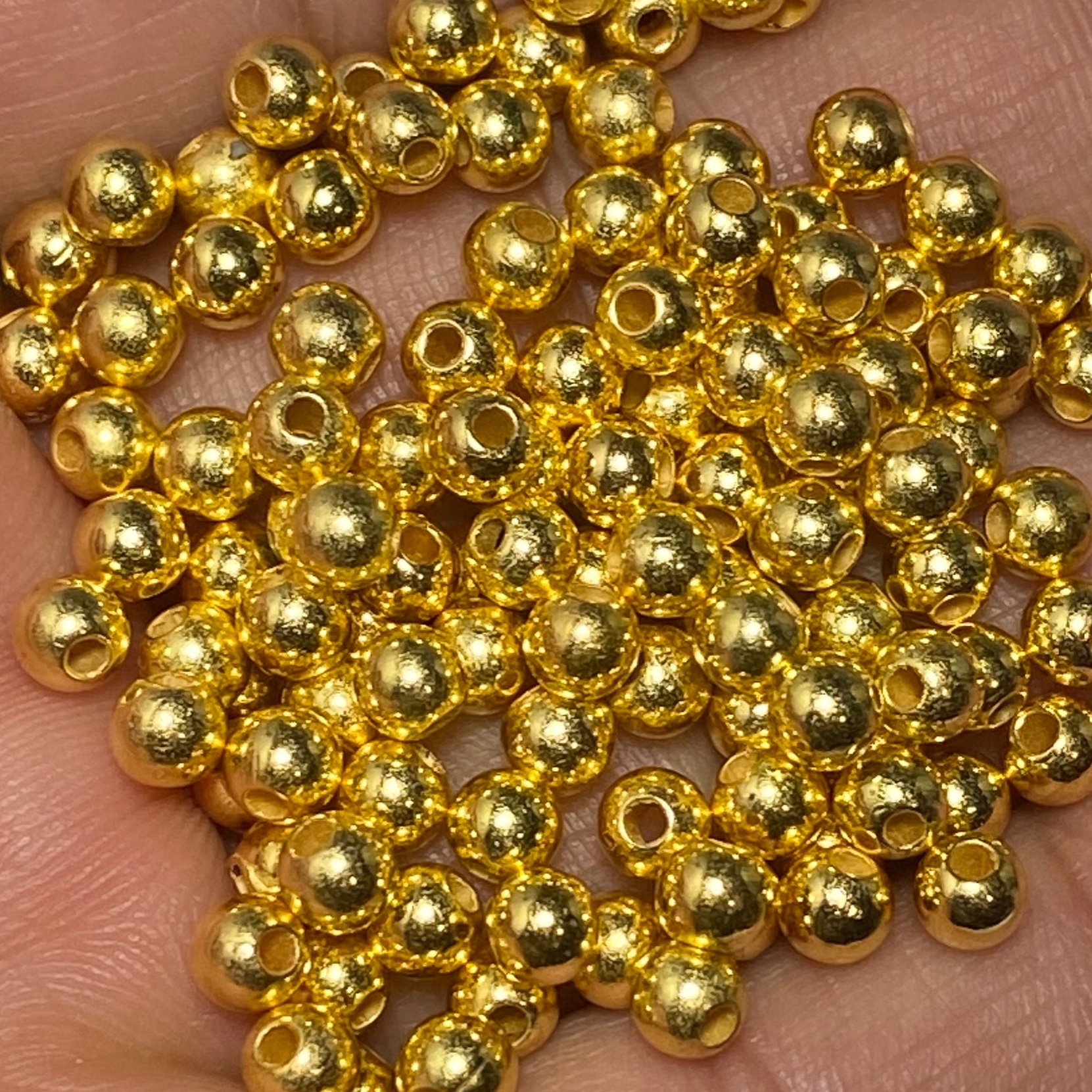 مهره بین کار سایز 4 طلایی(50عددی)