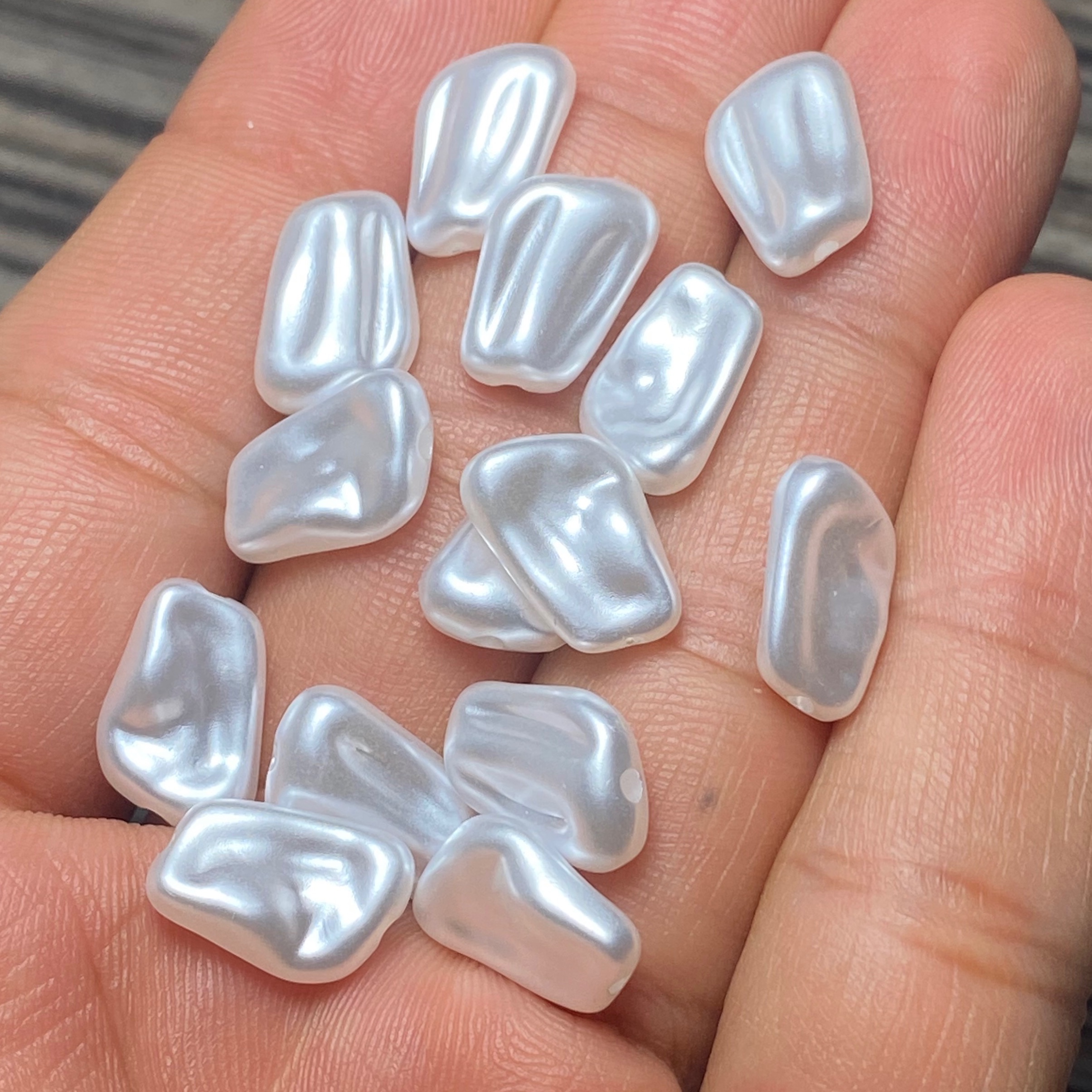 مروارید دفرمه باروک (دانه ای)گردنبندی و دستبندی