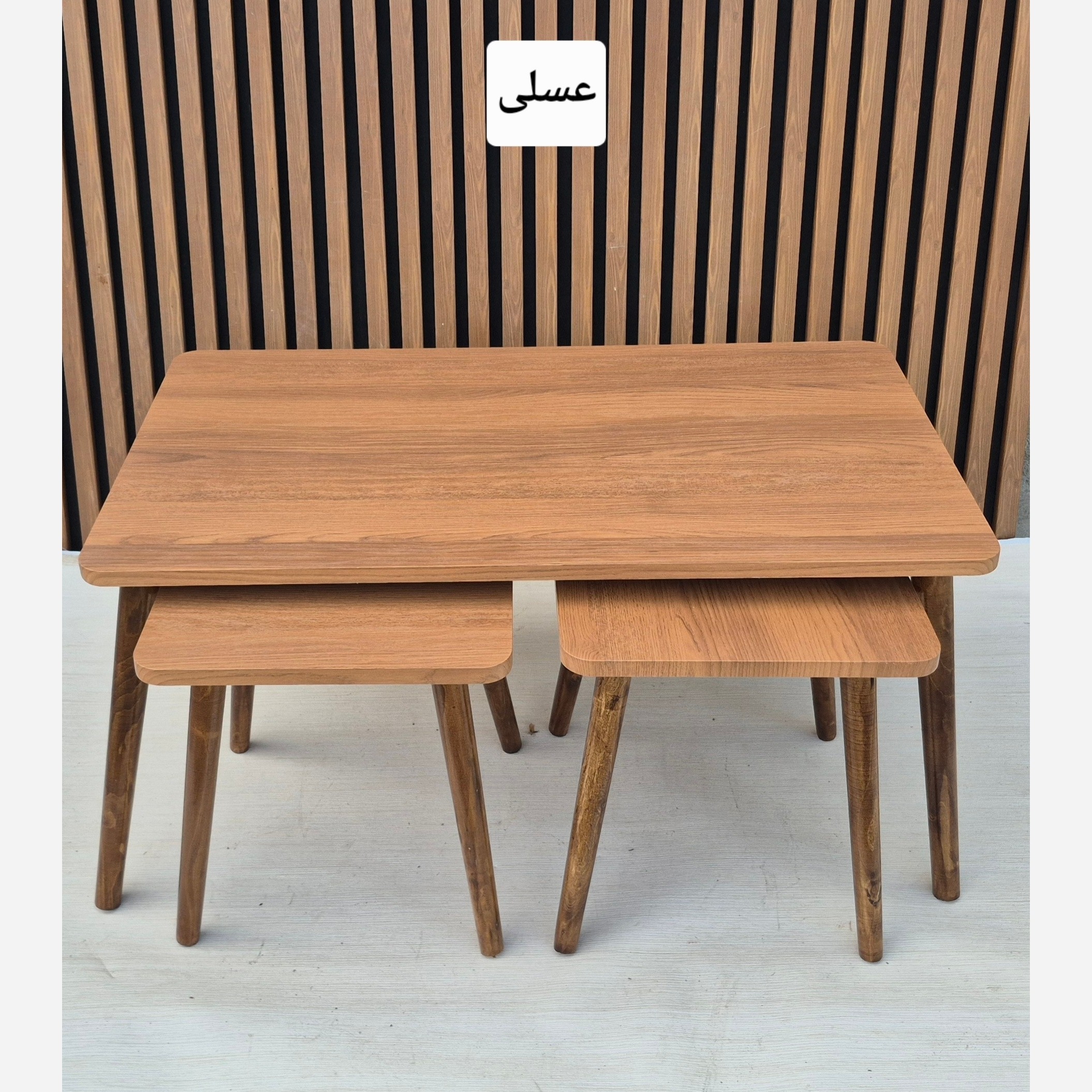 میز جلو مبلی و عسلی طرح مستطیل 3 تیکه ( پس کرایه )