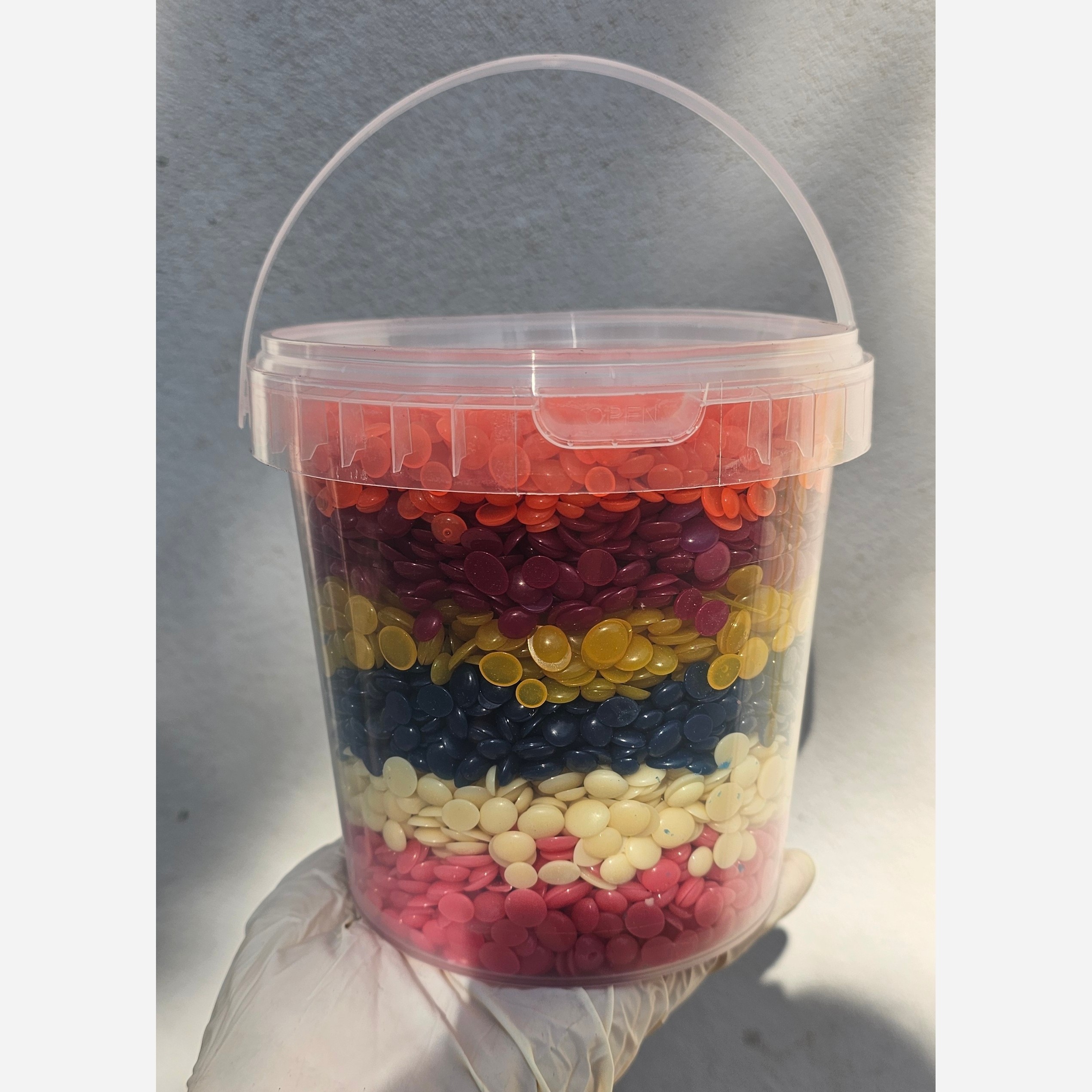 وکس عدسی ژله ای ترکیبی  سطل 900 گرمی