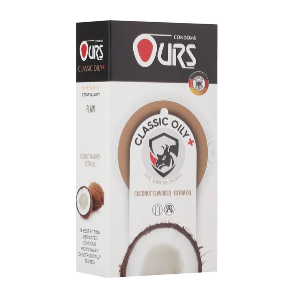 کاندوم کلاسیک لوبریکانت دار اورز CLASSIC OILY بسته 12 عددی