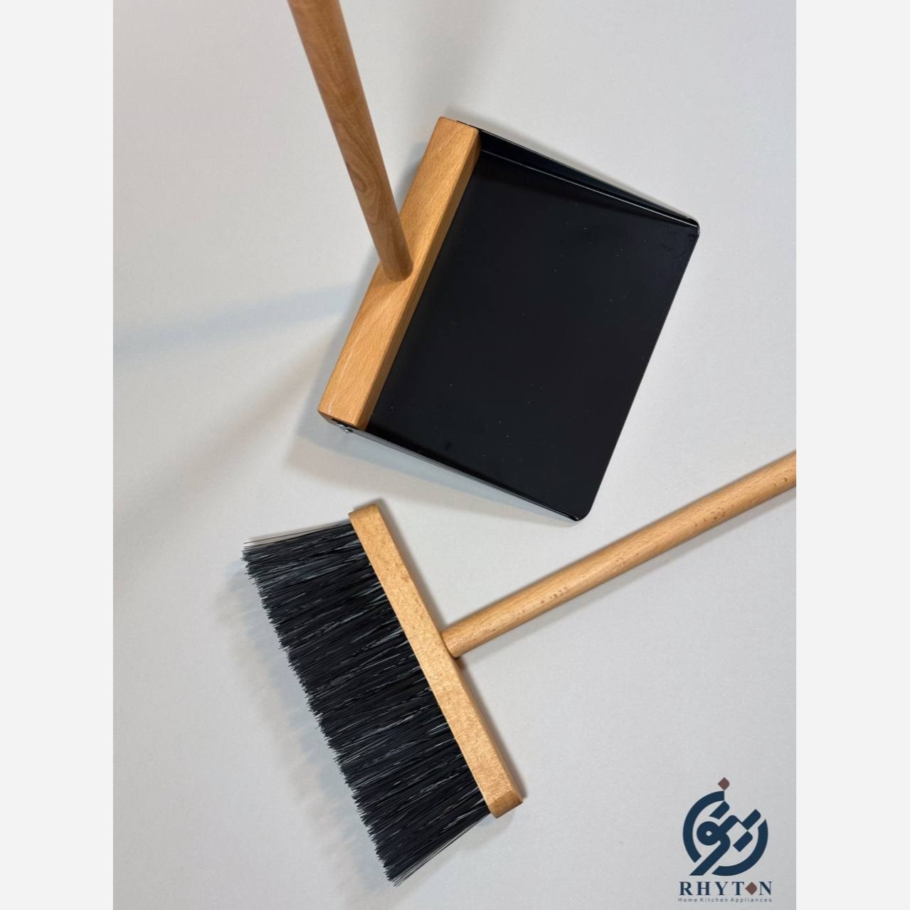 ست جارو چوب راش رومانی خاک انداز فلزی برند ریتون(ارسال رایگان)