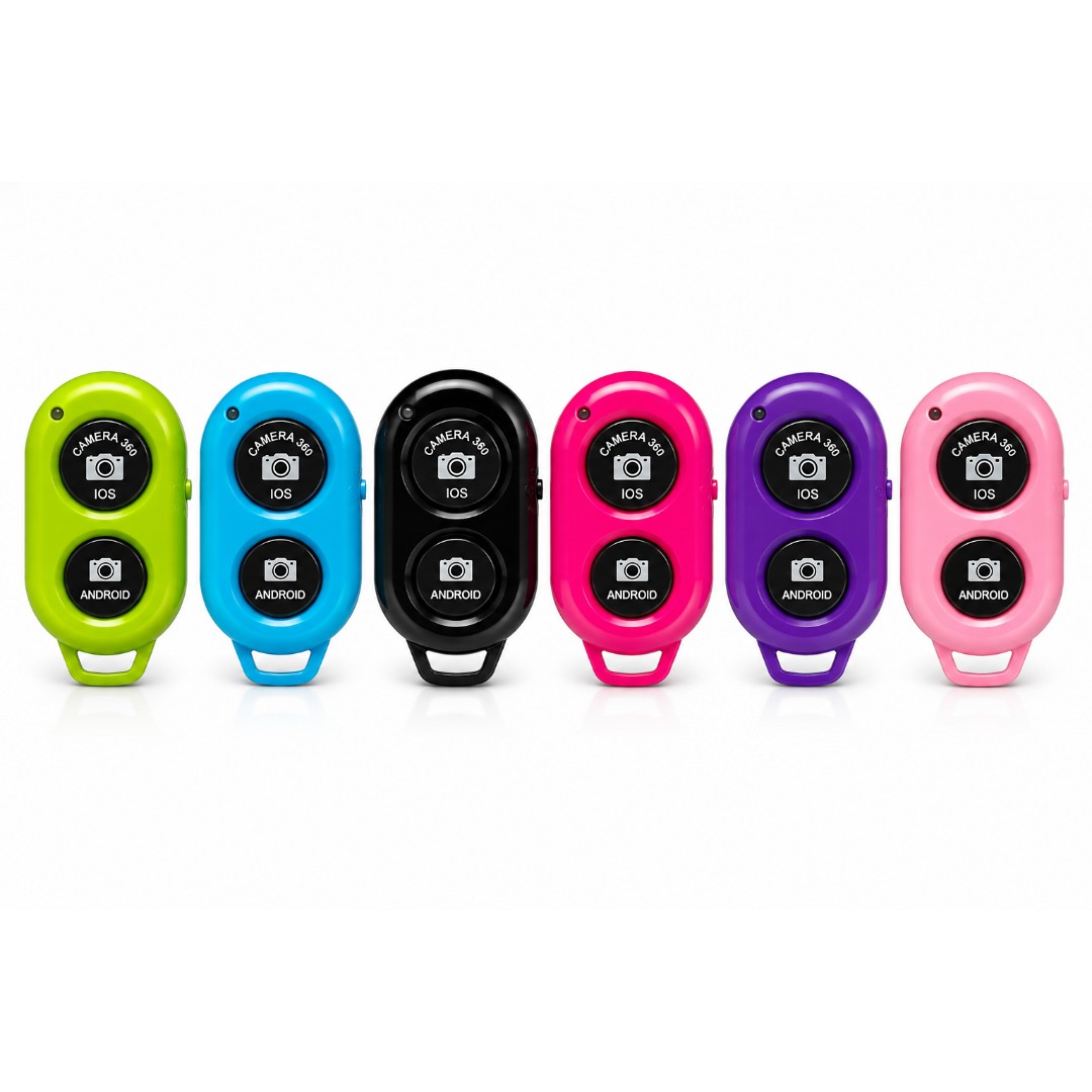 ریموت شاتر بلوتوثی Bluetooth shutter remote انتخاب رنگ دلخواه ( مناسب تمامی موبایل های اندروید و آیفون)