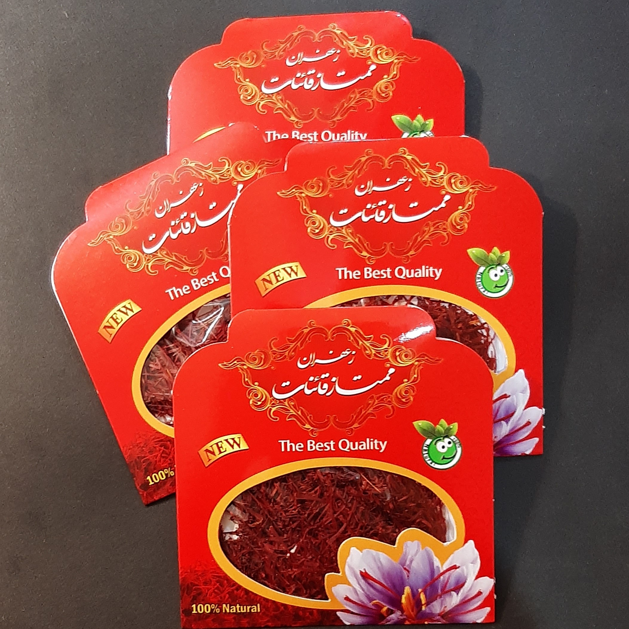 زعفران سرگل و نگین قائنات 1مثقالی پک 4عددی