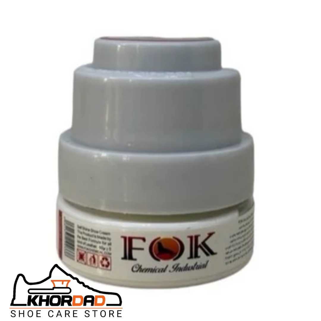 واکس سفید گچی کفش و کاپشن (fok) 60 گرم(مخصوص کفش های اسپرت سفید و لژ کفش های سفید)