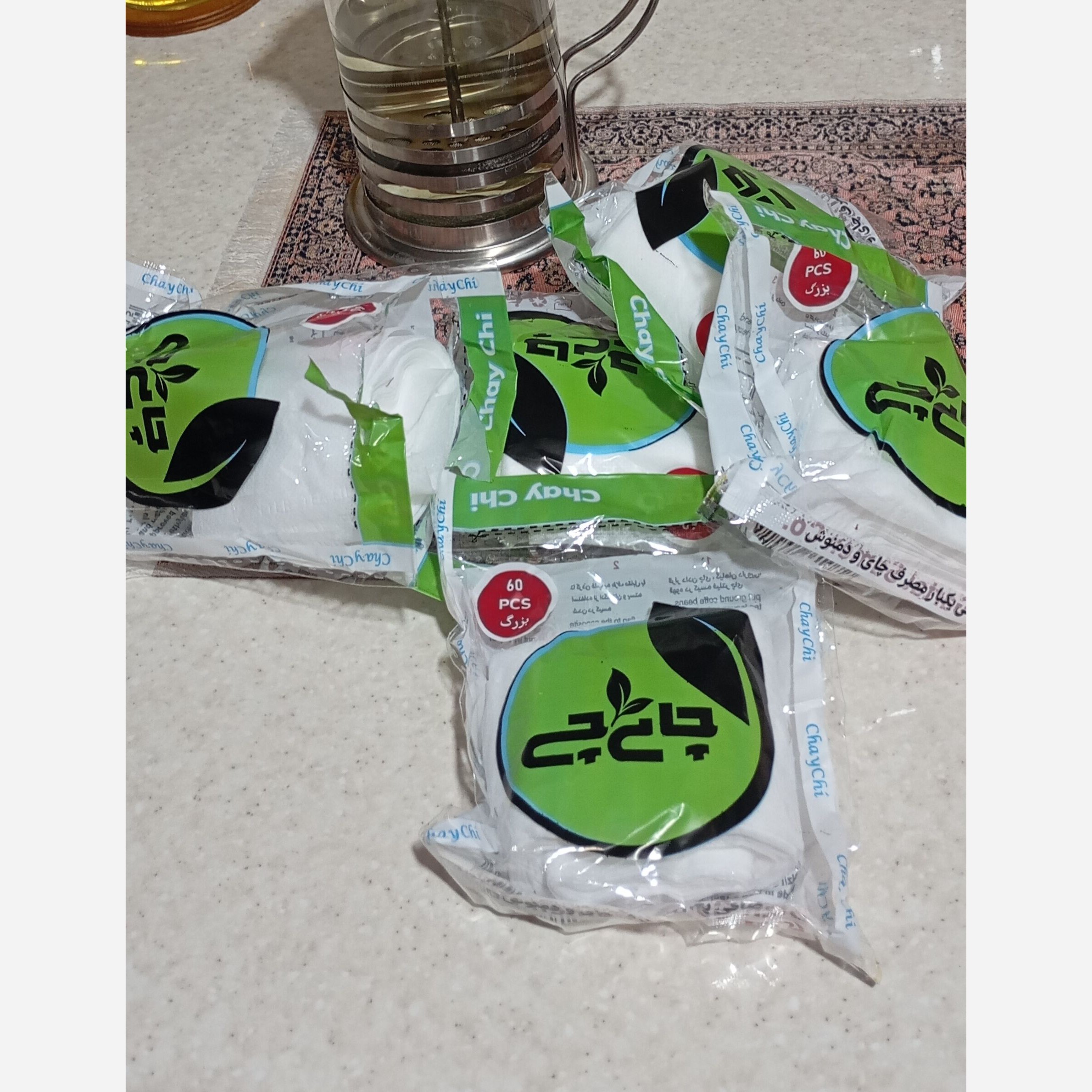 صافی چای یکبار مصرف 60 عددی