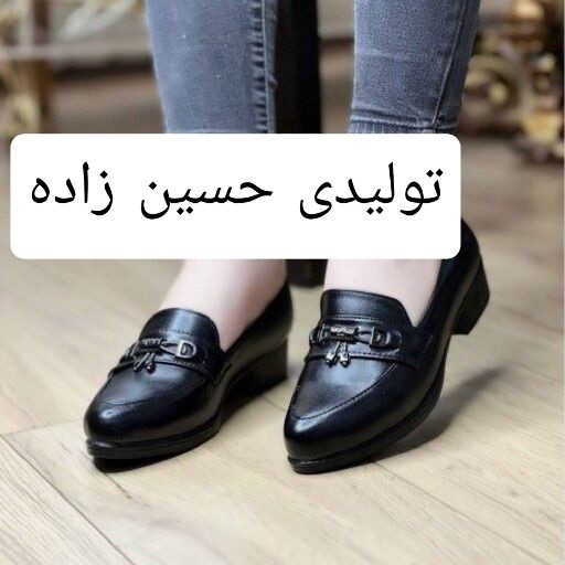 کفش کالج زنانه مدل زنگوله دار سایز بندی 37-40 پاشنه سه سانت بسیار نرم و راحت