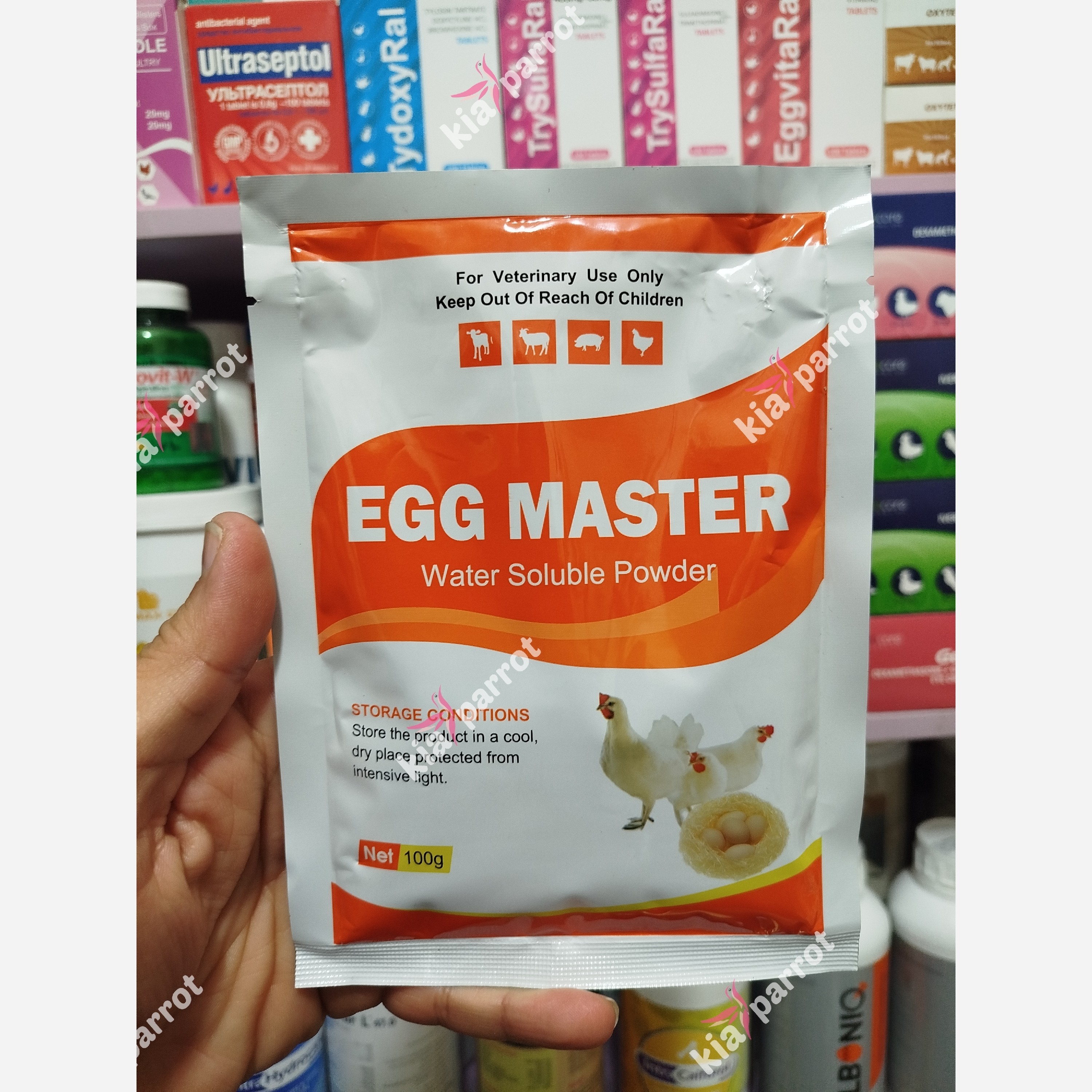 مکمل افزایش تخم EGG MASTER پرندگان- 20 گرمی