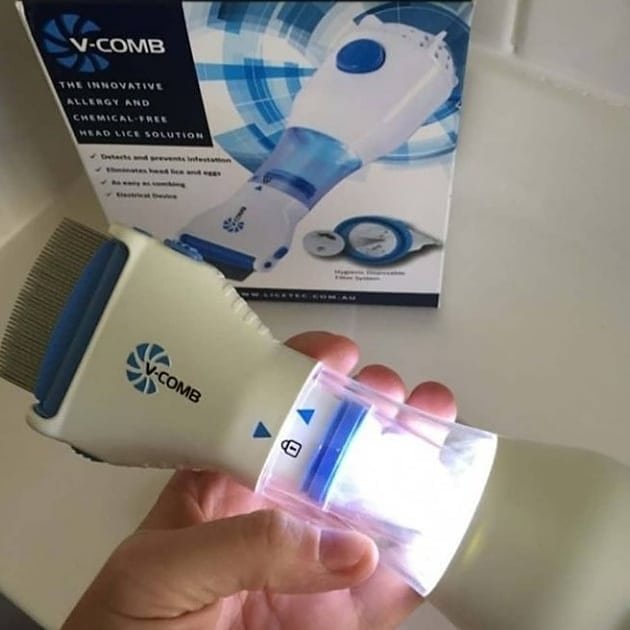دستگاه شپش گیر برقی .برند وی کامب اصلی از دبی . با 4 فیلتر قابل تعویض
