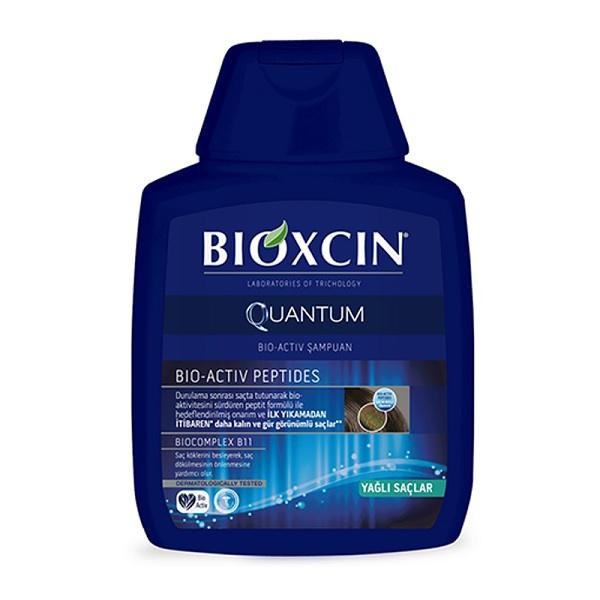 شامپو ضدریزش و حجم دهنده بیوکسین BIOXCIN مدل کوانتوم Quantum برای موهای چرب حجم 300 میل