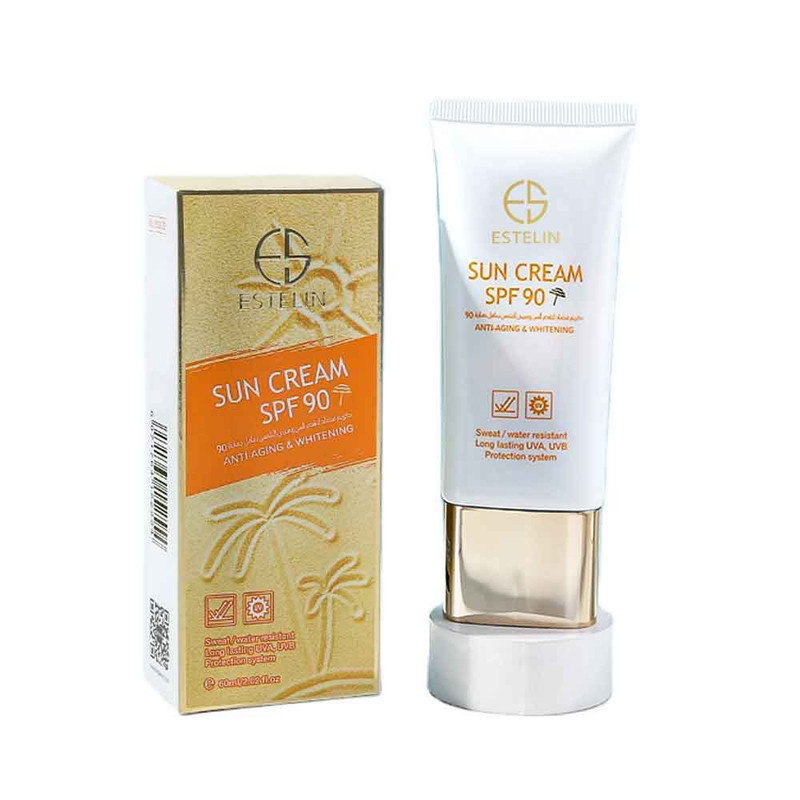 کرم ضد آفتاب بدون رنگ استیلن SPF 90 مدل anti agin مناسب انواع پوست حجم 60 میلیلیتر