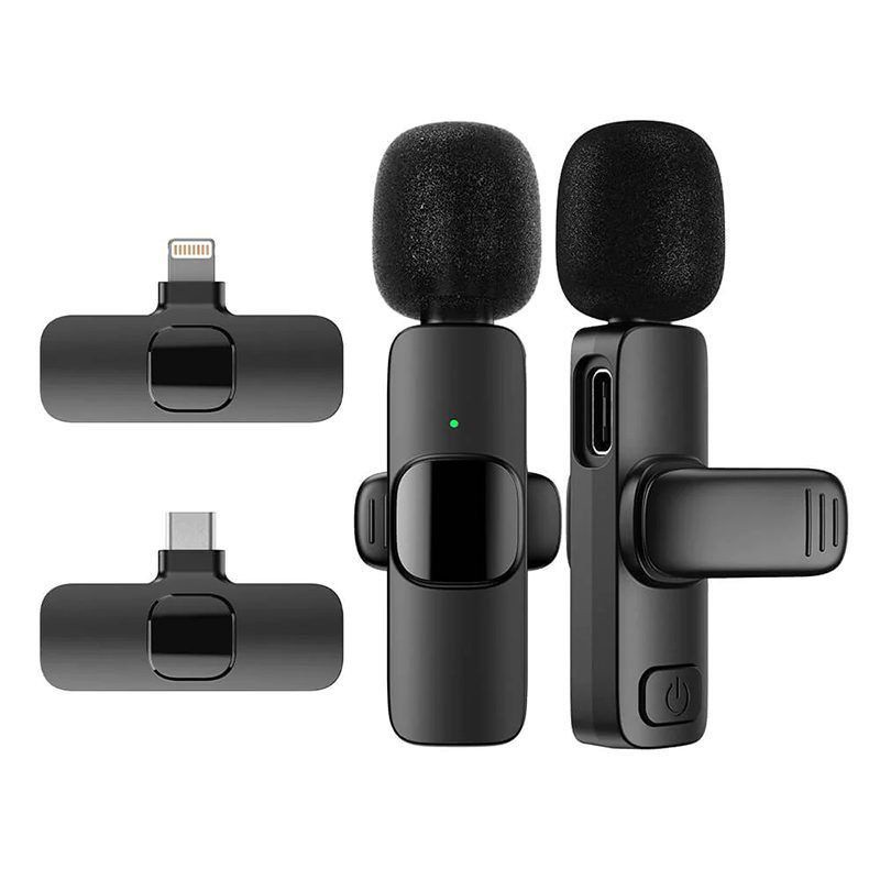 میکروفن یقه ای بی سیم مدل K9 Dual Microphon K9 Dual Lightning