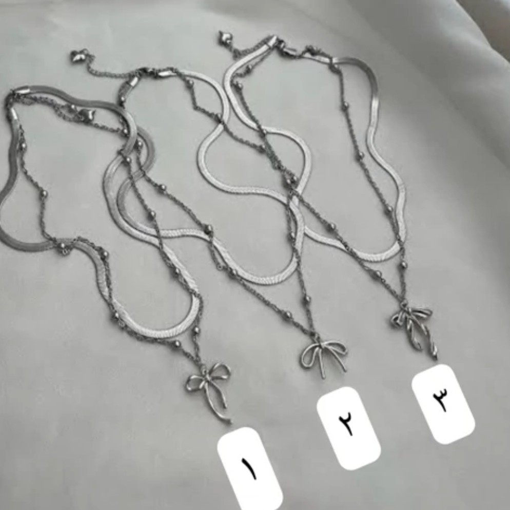 گردنبند دولاین ماری و پاپیون