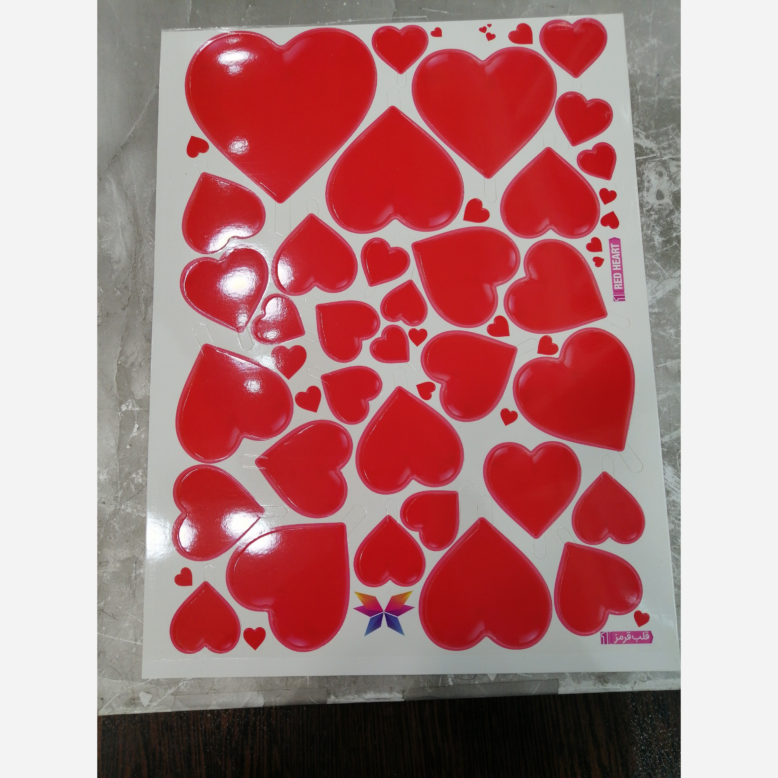 تصویر کیک قلب قرمز