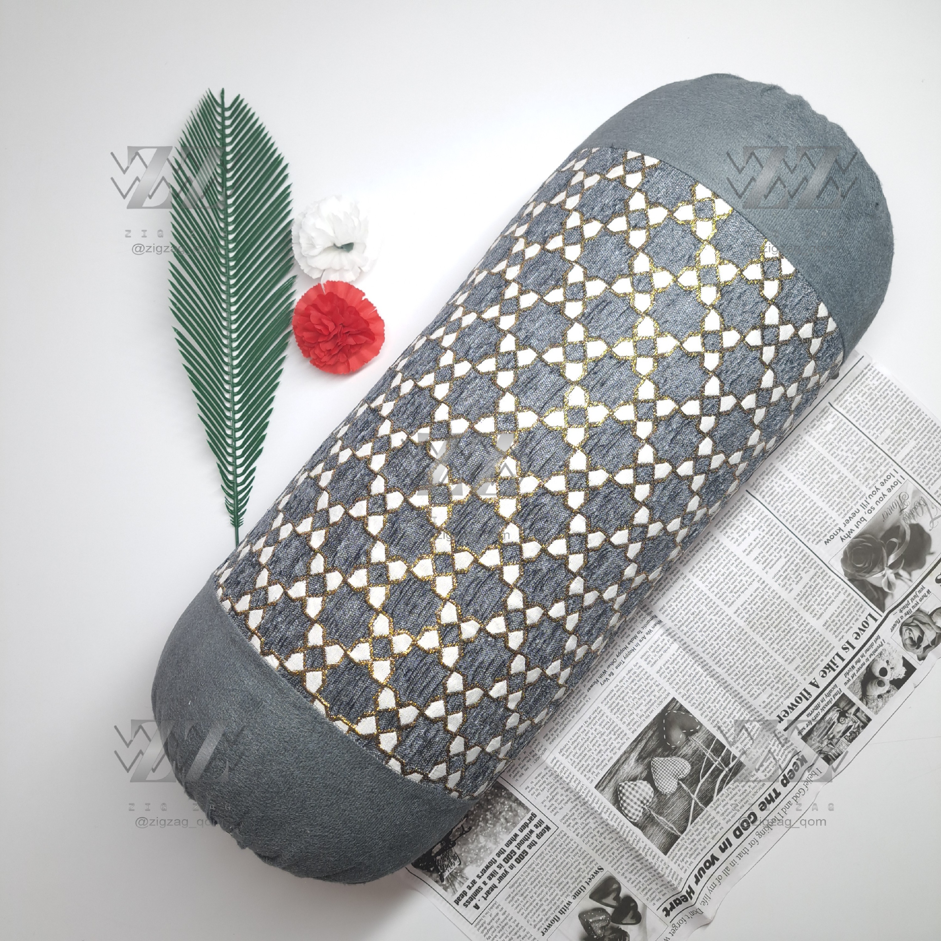 روبالشی لوله ای طرح ارغوان ( تک و عمده )