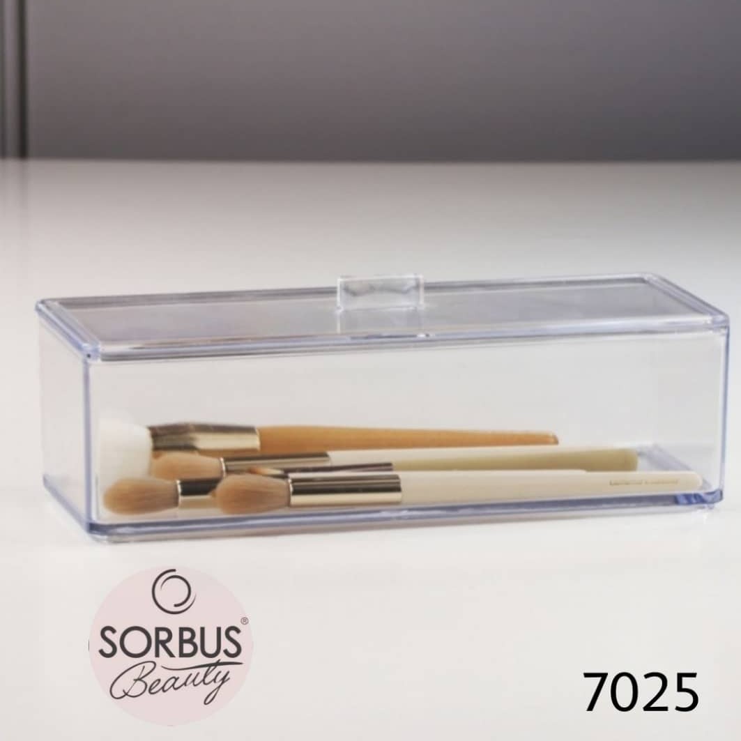 استند آرایشی مستطیل تک خانه جای براش درب دار 7025